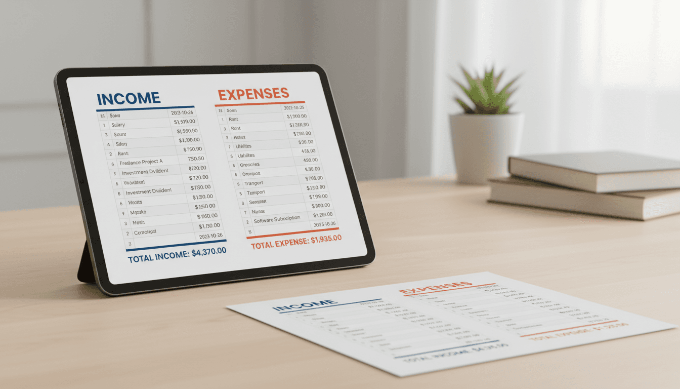 Bookkeeping tracker